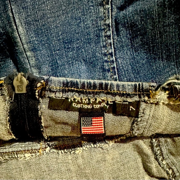 Vintage 90’s Rampage Denim Knee Length Body-con Dress Size 7 - Picture 7 of 7